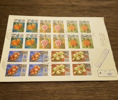 Plic filatelic URSS 1978 Flori - Colecție de timbre - (Plic format mare) foto