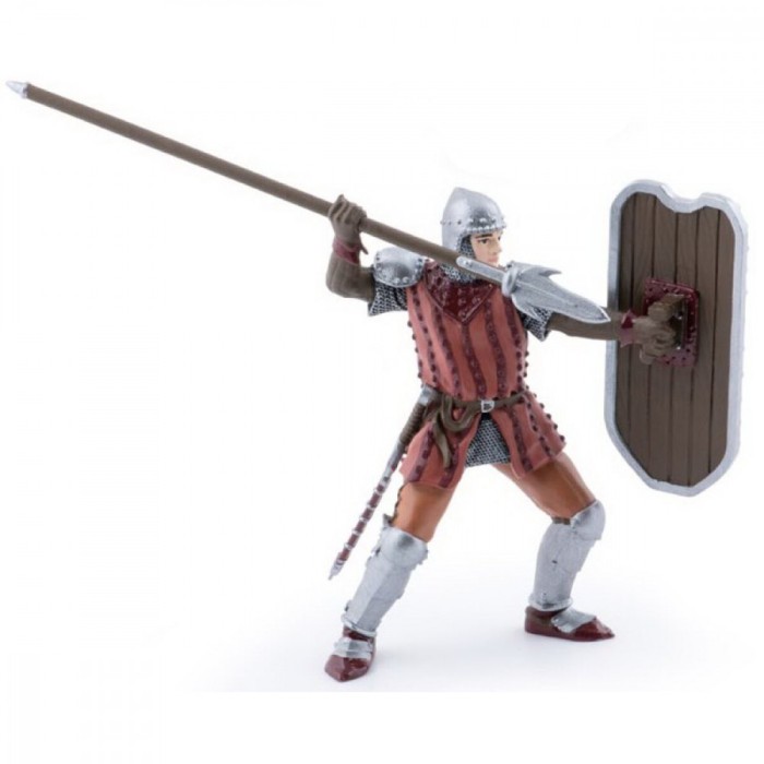 PAPO FIGURINA CAVALER CU SULITA SI SCUT ROSU SuperHeroes ToysZone