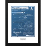 Poster cu Rama Star Trek - USS Enterprise&#039;s Plan (30x40), GB Eye