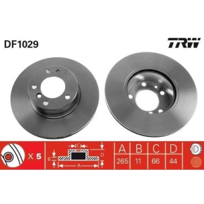 Set disc frana Renault Laguna I (B56 556) 11.93-08.02, Laguna I Grandtour (K56) 09.95-08.02, Safrane I (B54) 04.92-10.97, Safrane 2 (B54) 07.96-12.00 foto
