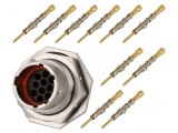 Conector circular RT360, mufă tată crimpat PIN 10 7.5A