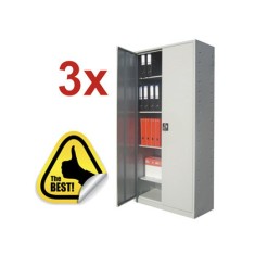 3x Fiset metalic 4 rafturi, 900x400x1800 mm (LxlxH), 50 kg/polita, ECO+