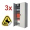 3x Fiset metalic 4 rafturi, 900x400x1800 mm (LxlxH), 50 kg/polita, ECO+