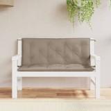 vidaXL Perne bancă de grădină 2 buc., gri taupe, țesătură oxford