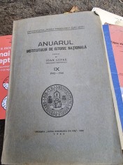 Ioan Lupas - Anuarul Institutului de Istorie Nationala Vol. IX