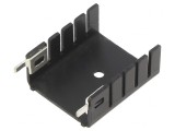 Radiator extrudat TO220 negru 30x25,4x12,7mm