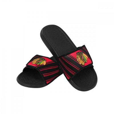 Chicago Blackhawks papuci de bărbați Legacy Velcro Sport Slide Slipper - XL = 46-48 EU foto