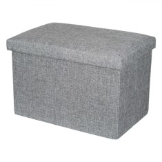 Taburet Depozitare, Model Pliabil, Culoare Gri, Dimensiuni 45x30x30cm
