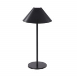 Lampa de masa touch led reincarcabila, 3 temperaturi de culoare : Culoare - negru