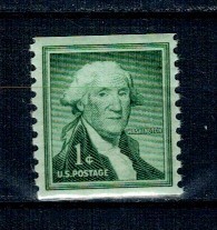 SUA 1954 - Uzual 1c, G. Washington, neuzat, din roll