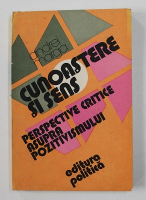 CUNOASTERE SI SENS - PERSPECTIVE CRITICE ASUPRA POZITIVISMULUI de ANDREI MARGA , 1984 foto