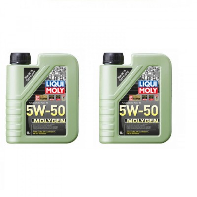 Pachet 2 litri Ulei Motor Sintetic Liqui Moly Molygen 5W50 foto