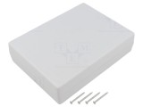 Carcasă universală ABS gri deschis 139,5mm x 190mm x 47mm
