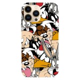 Husa compatibila cu Apple iPhone 15 Pro Max model Looney Tunes, Silicon, TPU, Viceversa, Transparent, Carcasa