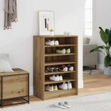 vidaXL Pantofar, stejar artizanal, 60x35x92 cm lemn prelucrat