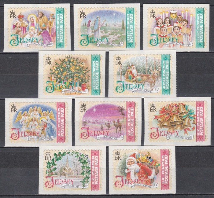 Jersey 2007 - Crăciun - Autoadezive, MNH