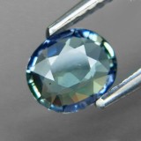 ~SAFIR NATURAL NETRATAT albastru verzui 0,84 ct. Certificat de Autenticitate !