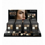 Set 24 bucati Kit fard de sprancene cu 4 culori, Professional Stylist, Revers