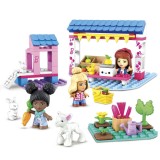 Cumpara ieftin Set de constructie Mega Construx Barbie Farmers Market, 90 piese si 15 accesorii
