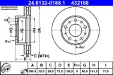 ATE 24.0132-0188.1 Disc frana