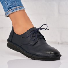 Pantofi dama casual Bleumarin din Piele Ecologica Ellianna X9085 foto