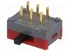 Intrerupator glisant, 2 pozitii, DPDT, ON-ON, NKK SWITCHES - SS22SDH4
