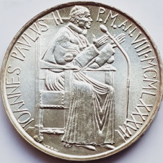 727 Vatican 1000 Lire 1986 Ioan Paul II Freedom km 198 aunc-UNC argint