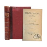 M. Gaster, Literatura populară rom&acirc;nă, 1883, cu dedicație olografă