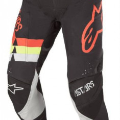 Pantaloni Moto Alpinestars Mx Techstar Venom Negru / Rosu / Galben Marimea 32 3720020/1355/32