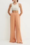 JOYINME pantaloni Rest 2.0 femei, culoarea portocaliu, lat, high waist, Rest 2.0