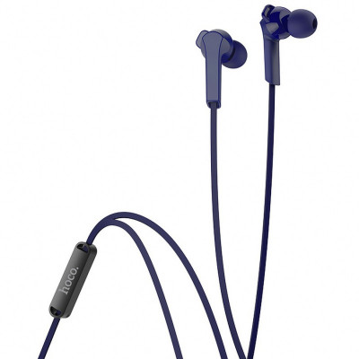 Handsfree Casti In-Ear HOCO M72 Admire, Cu microfon, 3.5 mm, Albastru foto