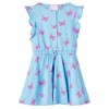 Rochie de copii cu nasturi fără m&acirc;neci, albastru 92