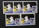 TURKMENISTAN-PISICI-5X 1COLITA MICA-NEDANT.-MNH**-TU PLR 65A