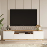 Comoda TV Yurudesign, 180x44.5x44.6 cm, PAL, alb/natur