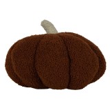 Cumpara ieftin Dovleac Halloween decorativ poliester maro bej &Oslash; 30x18 cm