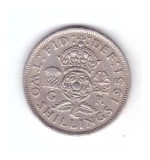 Moneda Anglia 2 shilling / 2 shillings 1951, stare buna, curata