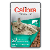 CALIBRA Cat Adult Sterilised bucăți de ficat &icirc;n sos 100 g