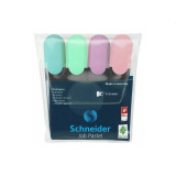 Textmarker Schneider Job Pastel 4/set