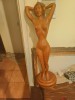 Statueta nud lemn