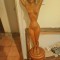 Statueta nud lemn