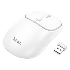 Mouse wireless hoco 2.4g, 1600 dpi royal, space white