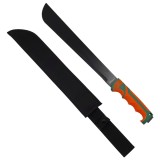 Maceta de vanatoare DEPOX&reg;, Latin Pride, 53 cm, otel inoxidabil, neagra, teaca inclusa