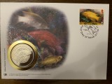 st. helena - pesti - FDC cu medalie, fauna wwf