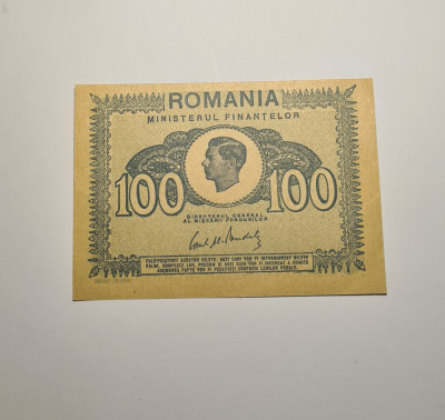 100 lei 1945 UNC foto