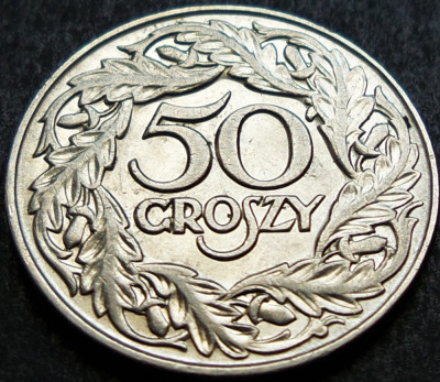 Moneda istorica 50 GROSZY - POLONIA, anul 1923 *cod 1404 - excelenta! foto