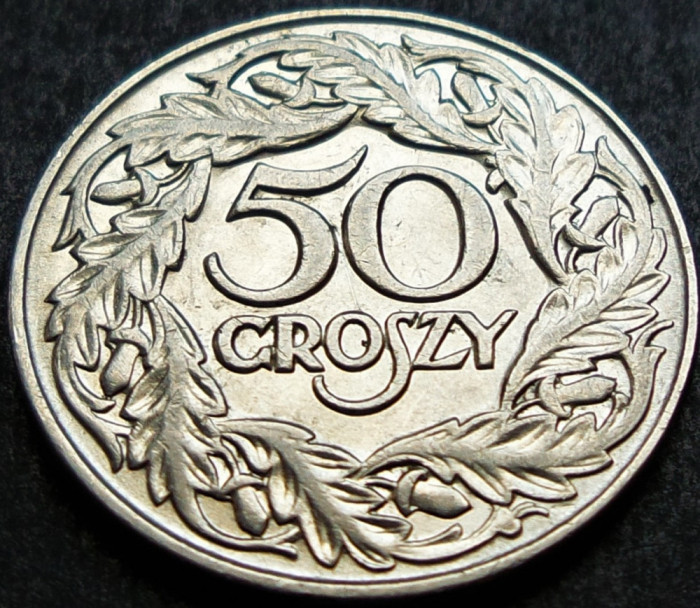 Moneda istorica 50 GROSZY - POLONIA, anul 1923 *cod 1404 - excelenta!