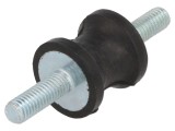 Atenuator de vibraţii M6, &Oslash;20mm, 191N, din gumă - ELESA+GANTER