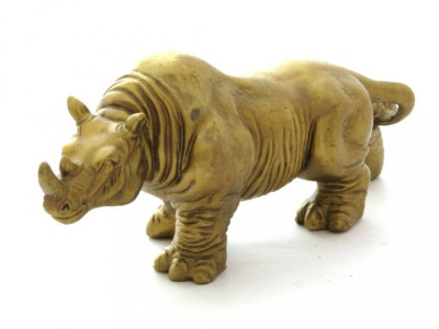 Rinocer din bronz foto