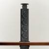 Distribuitor electric ascuns - 4 prize - negru lucios - Delight Best CarHome