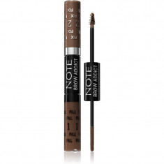 Note Cosmetique Brow Addict gel pentru sprâncene culoare 02 Light Brown 2x5 ml